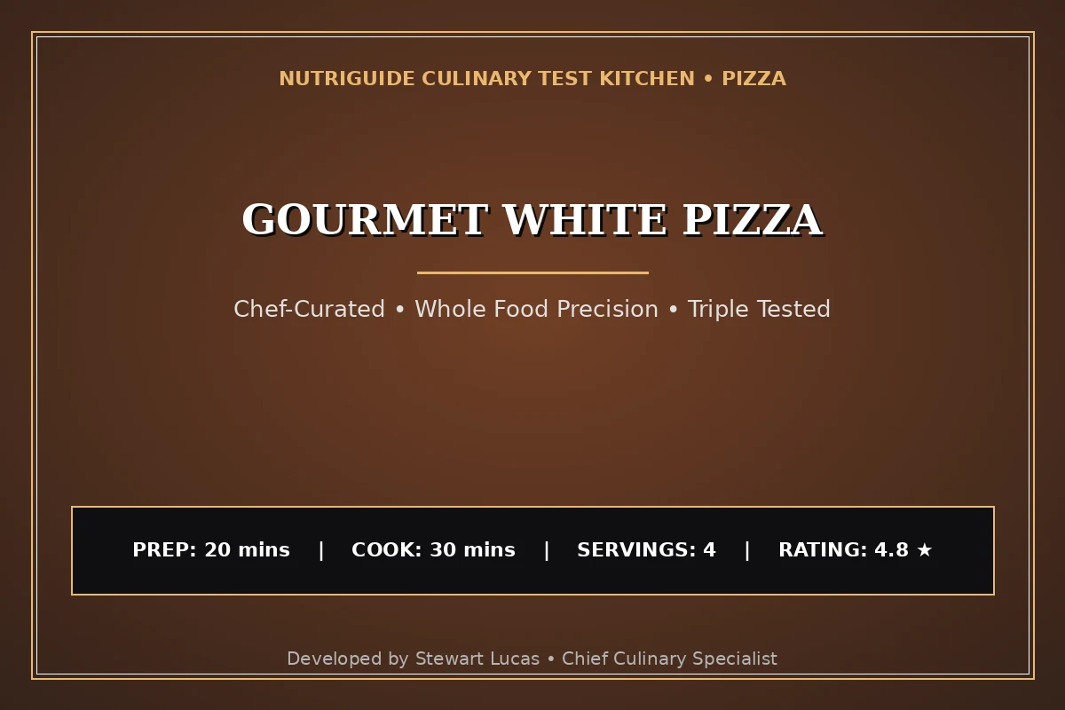 Gourmet White Pizza