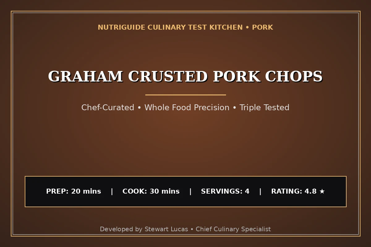 Graham Crusted Pork Chops