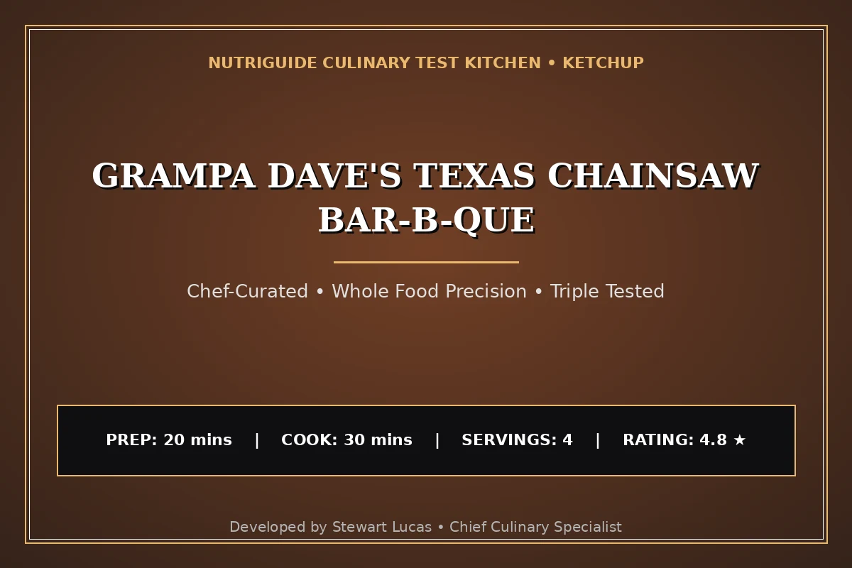 Grampa Dave'S Texas Chainsaw Bar-B-Que