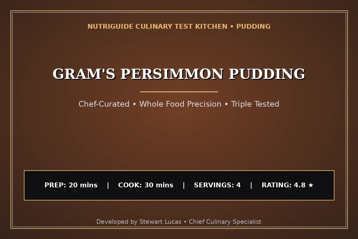 Gram'S Persimmon Pudding