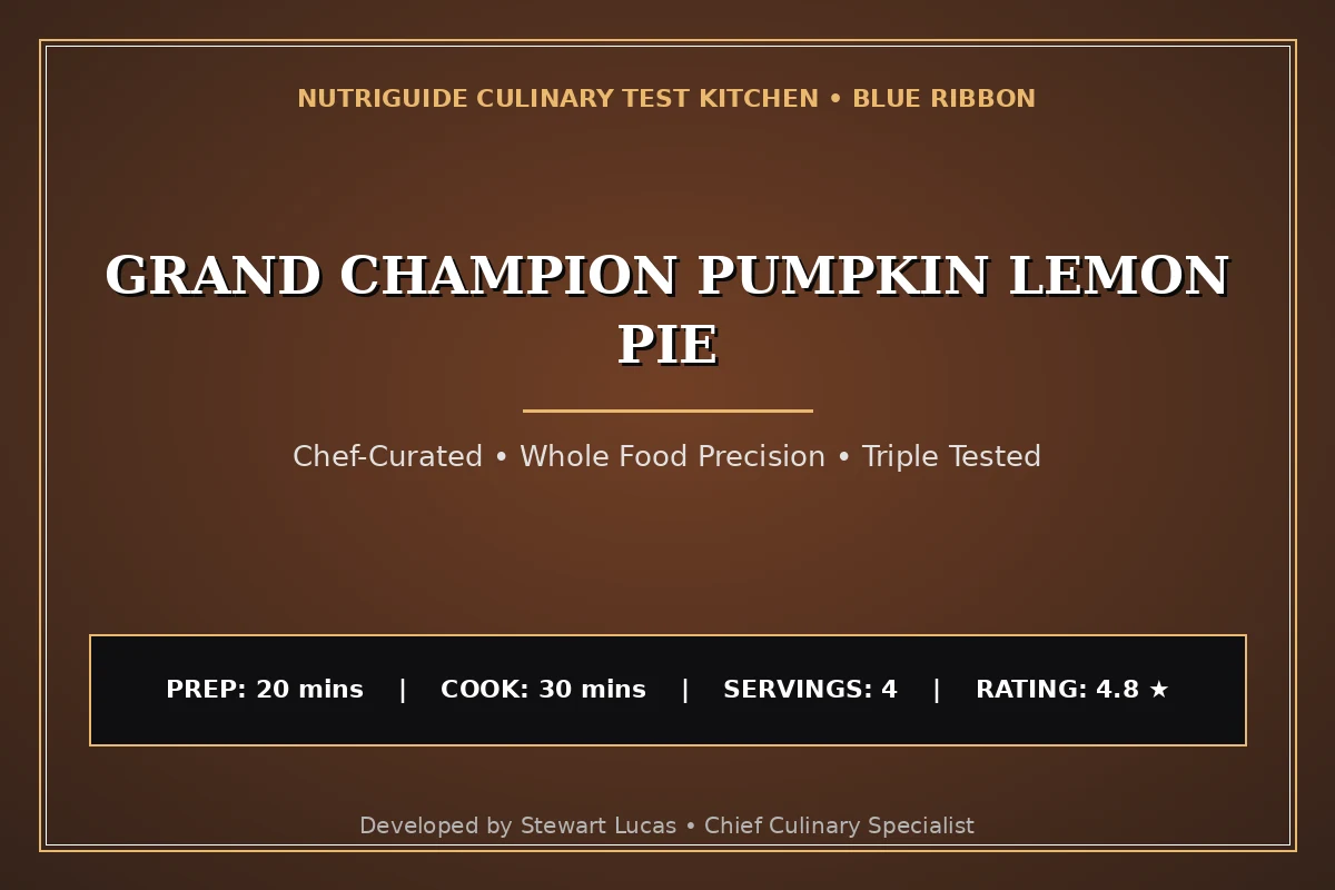 Grand Champion Pumpkin Lemon Pie