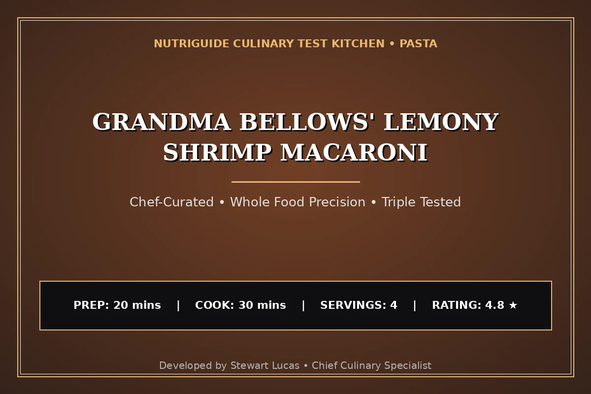 Grandma Bellows' Lemony Shrimp Macaroni