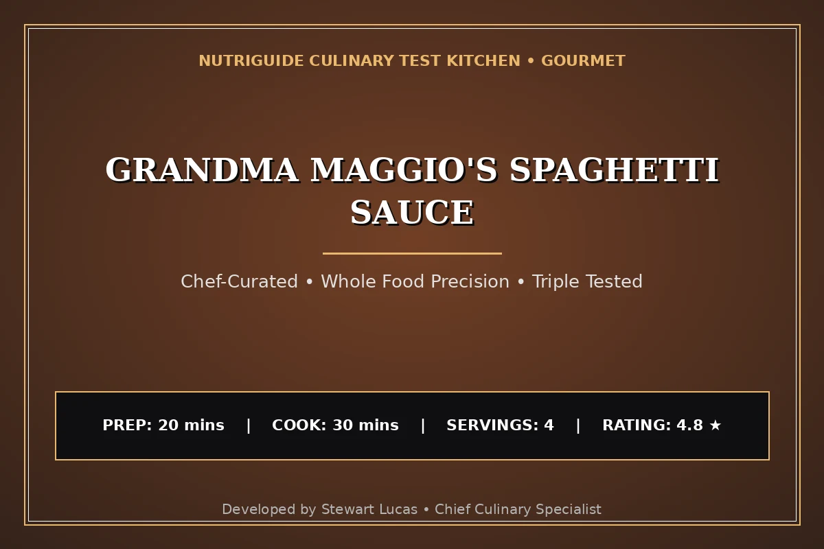 Grandma Maggio'S Spaghetti Sauce