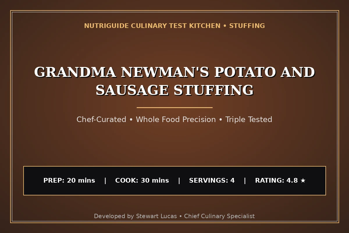 Grandma Newman'S Potato And Sausage Stuffing