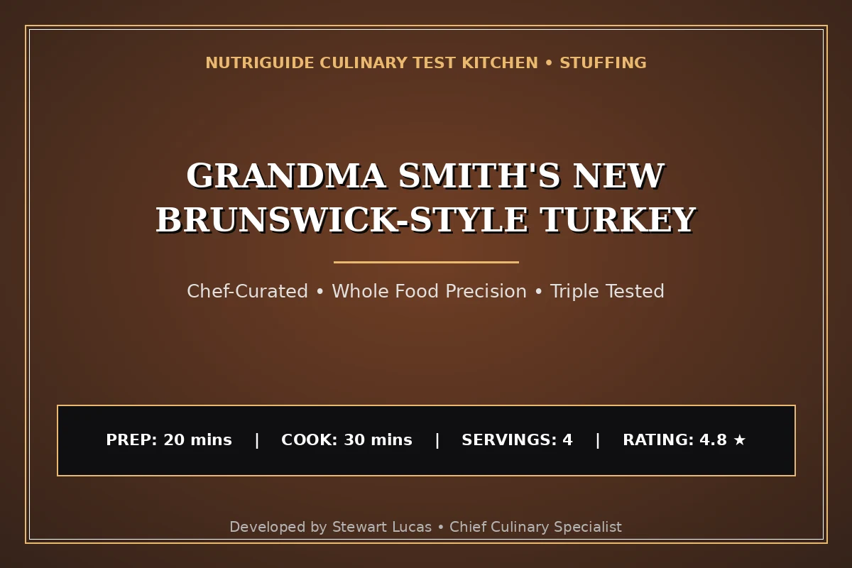 Grandma Smith'S New Brunswick-Style Turkey