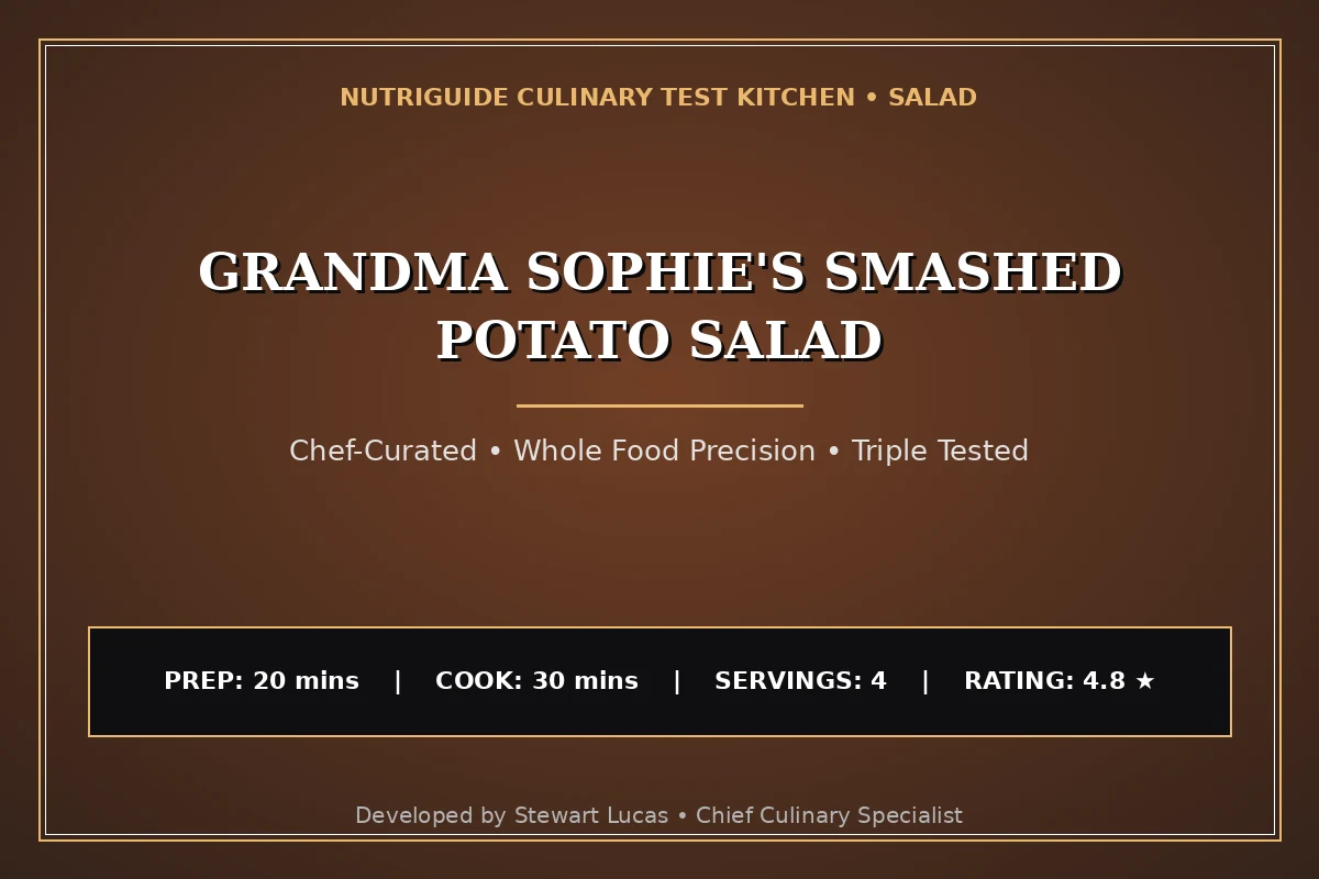 Grandma Sophie'S Smashed Potato Salad
