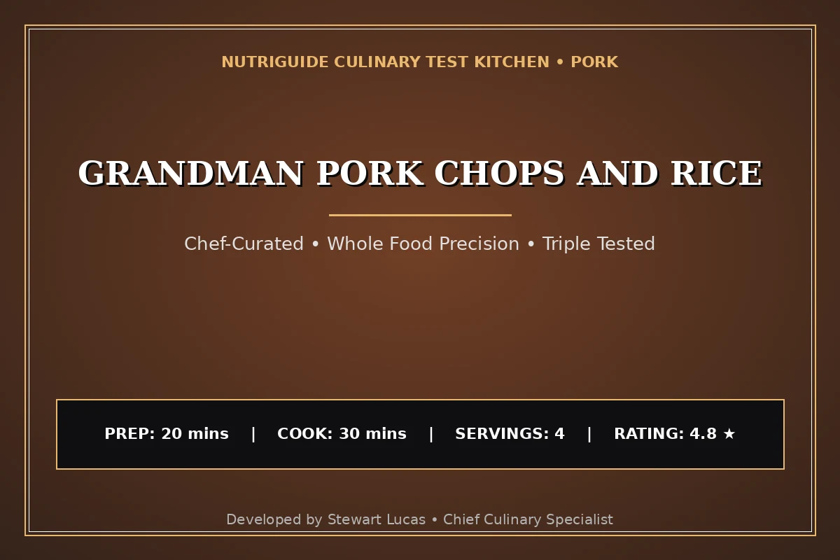 Grandman Pork Chops And Rice