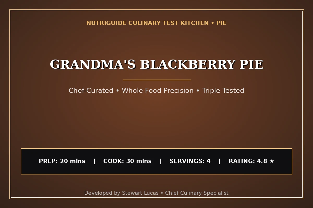Grandma'S Blackberry Pie