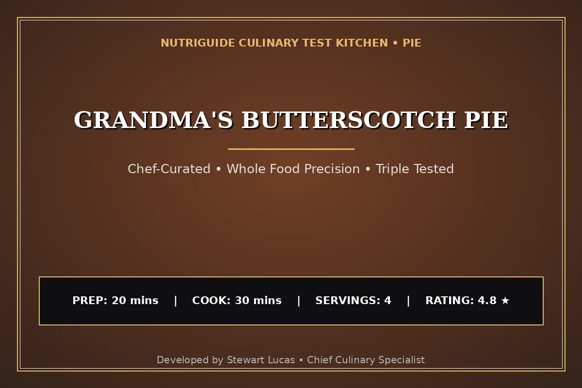 Grandma'S Butterscotch Pie