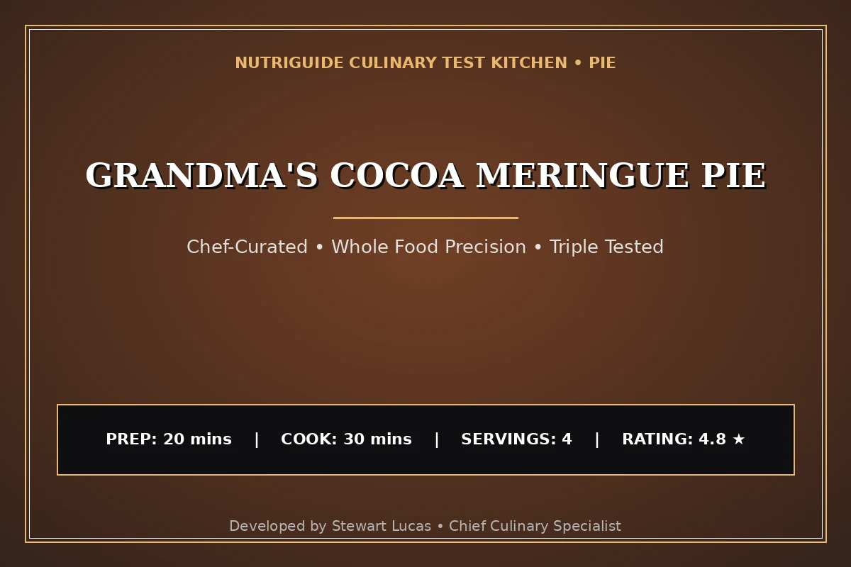 Grandma'S Cocoa Meringue Pie