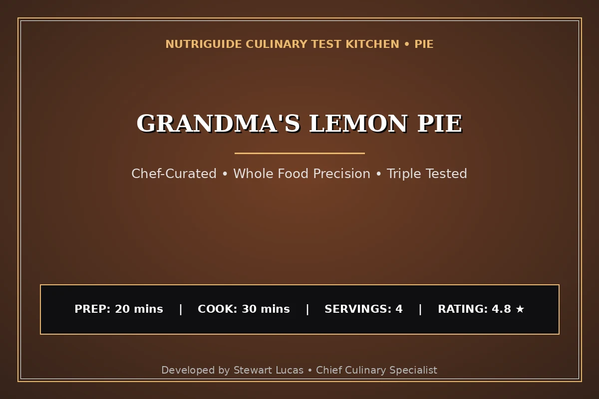 Grandma'S Lemon Pie