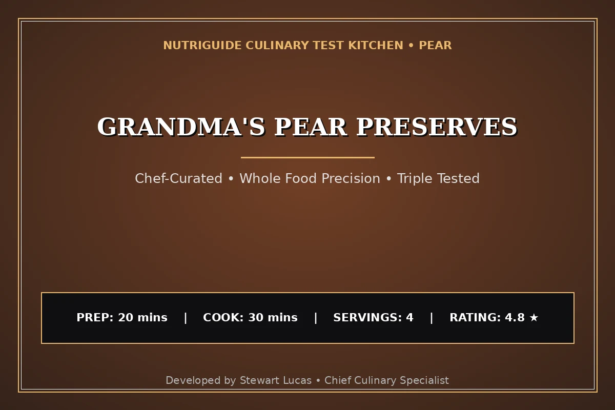 Grandma'S Pear Preserves