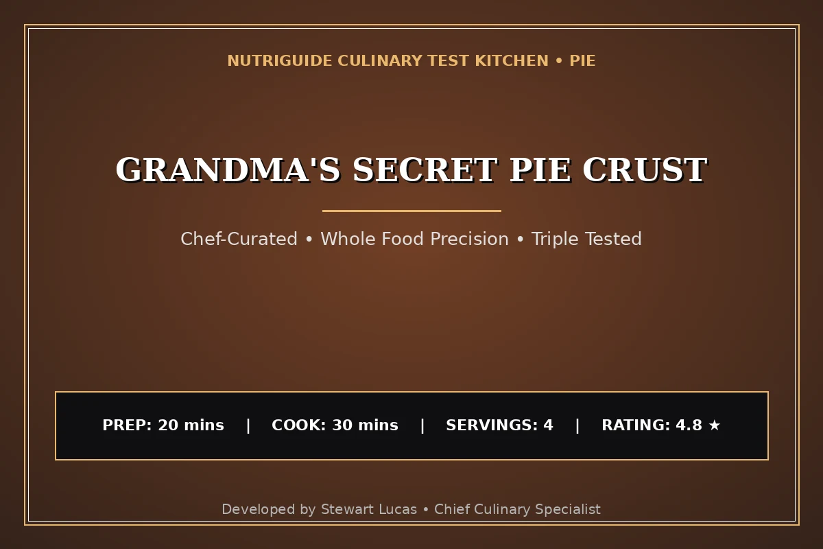 Grandma'S Secret Pie Crust