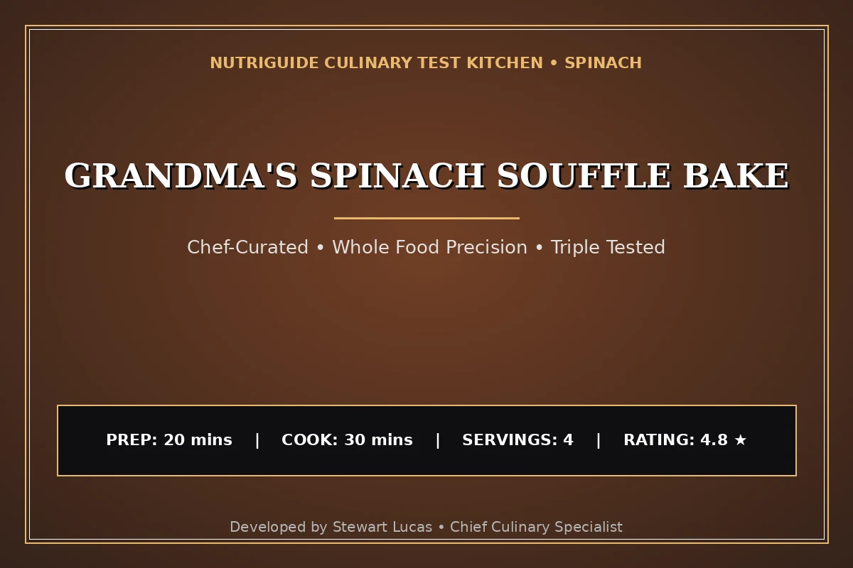Grandma'S Spinach Souffle Bake