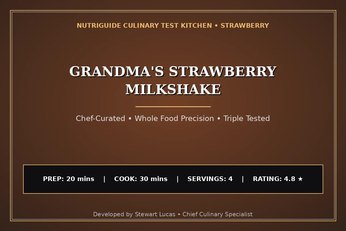 Grandma'S Strawberry Milkshake