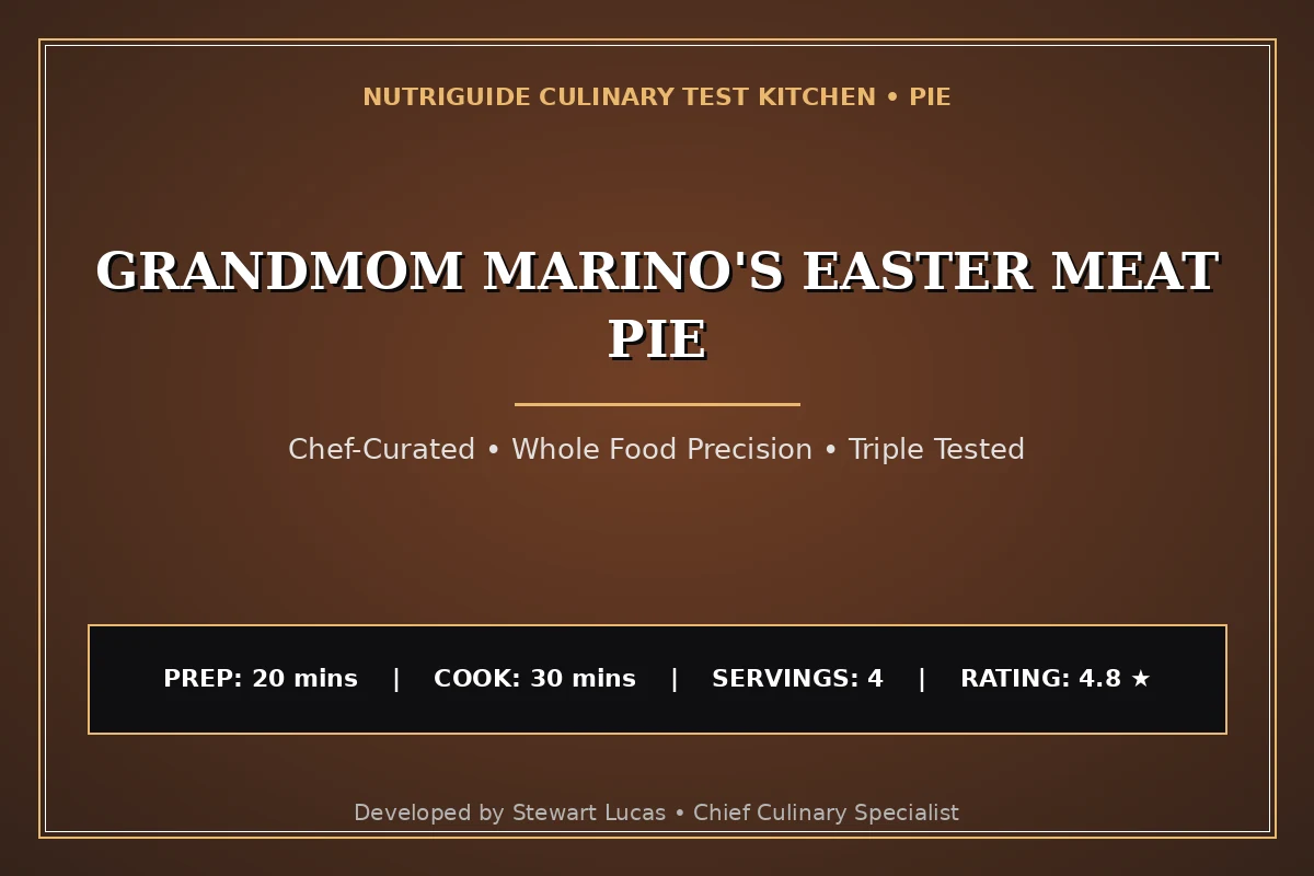 Grandmom Marino'S Easter Meat Pie