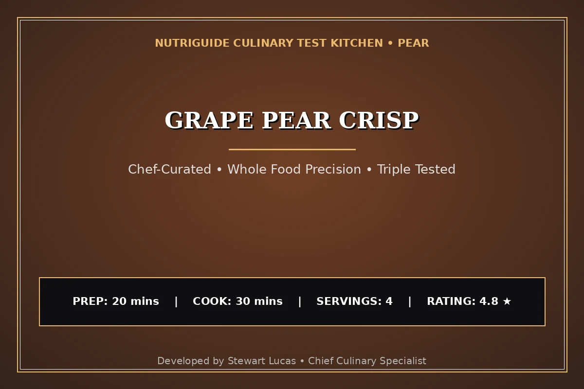 Grape Pear Crisp