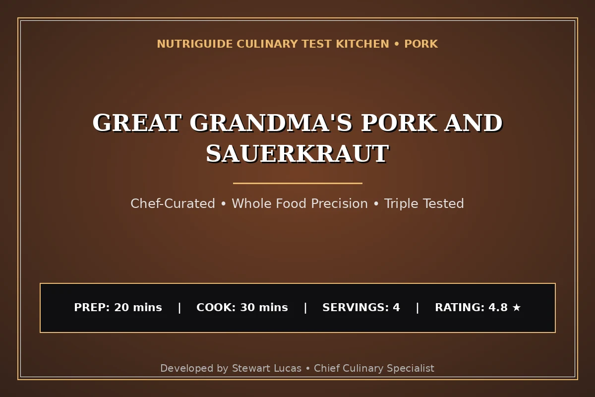 Great Grandma'S Pork And Sauerkraut