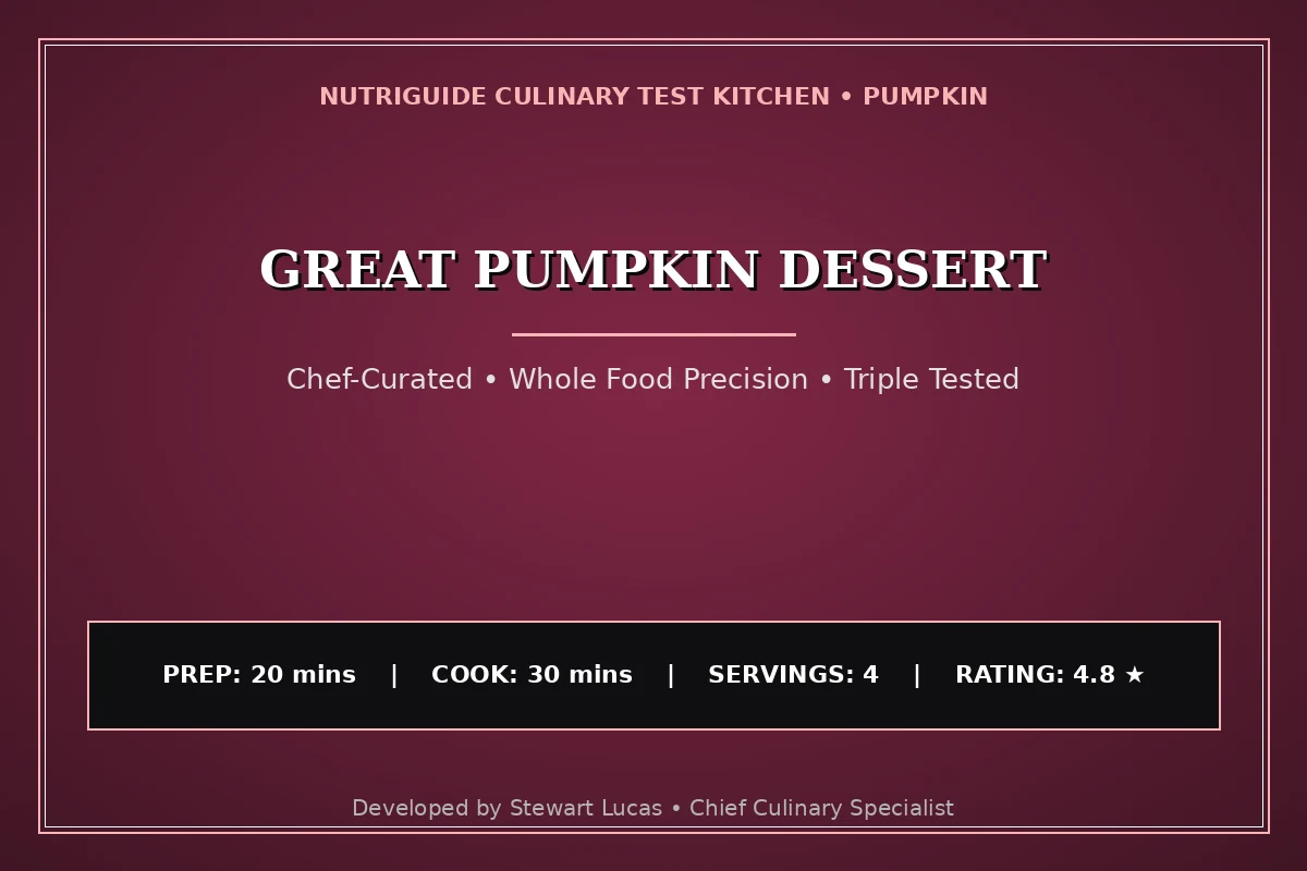 Great Pumpkin Dessert