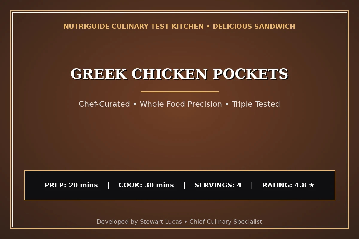 Greek Chicken Pockets