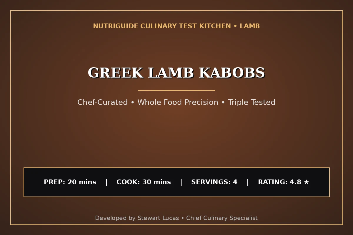 Greek Lamb Kabobs