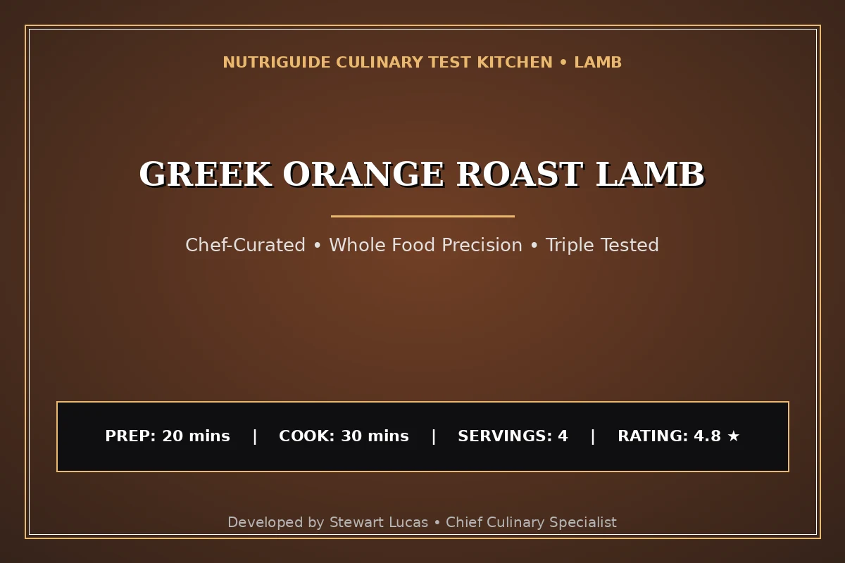 Greek Orange Roast Lamb
