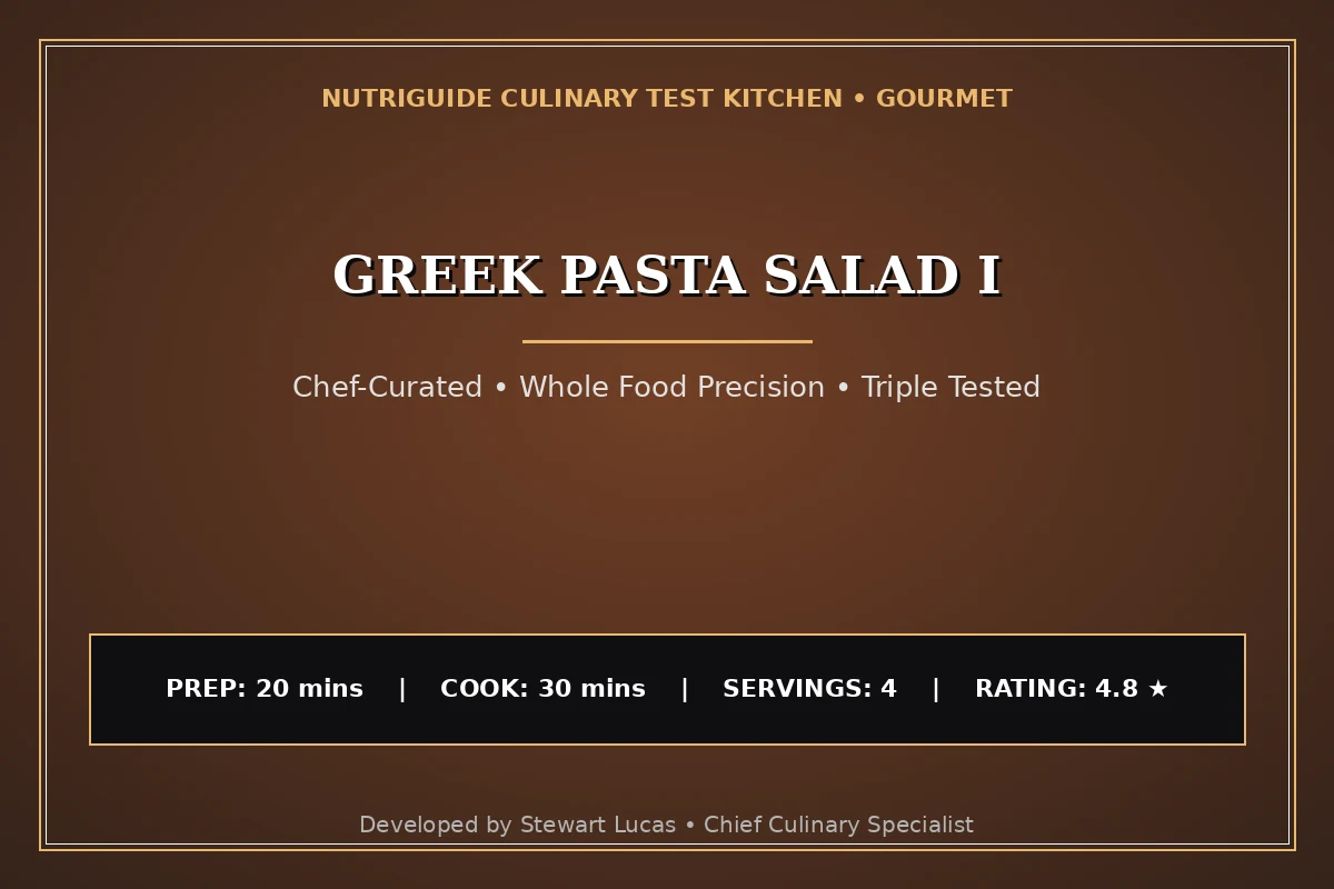 Greek Pasta Salad I