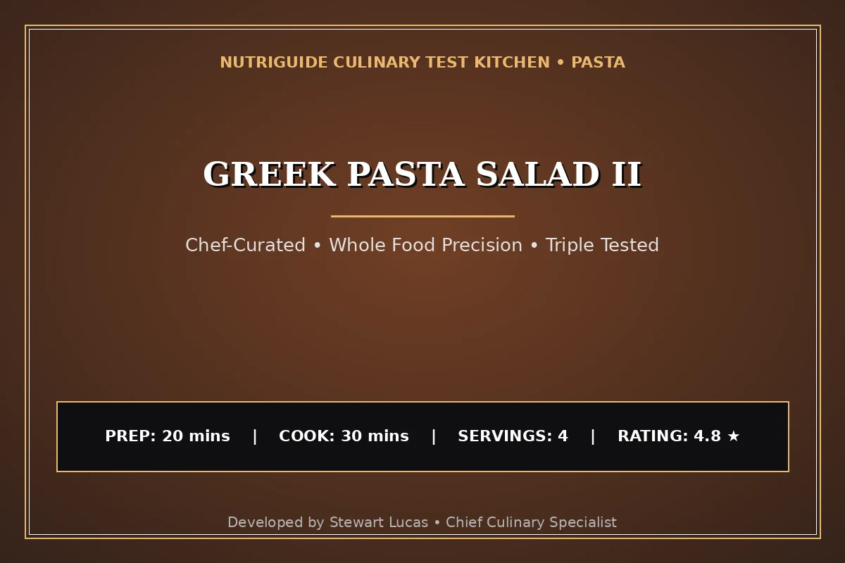 Greek Pasta Salad Ii