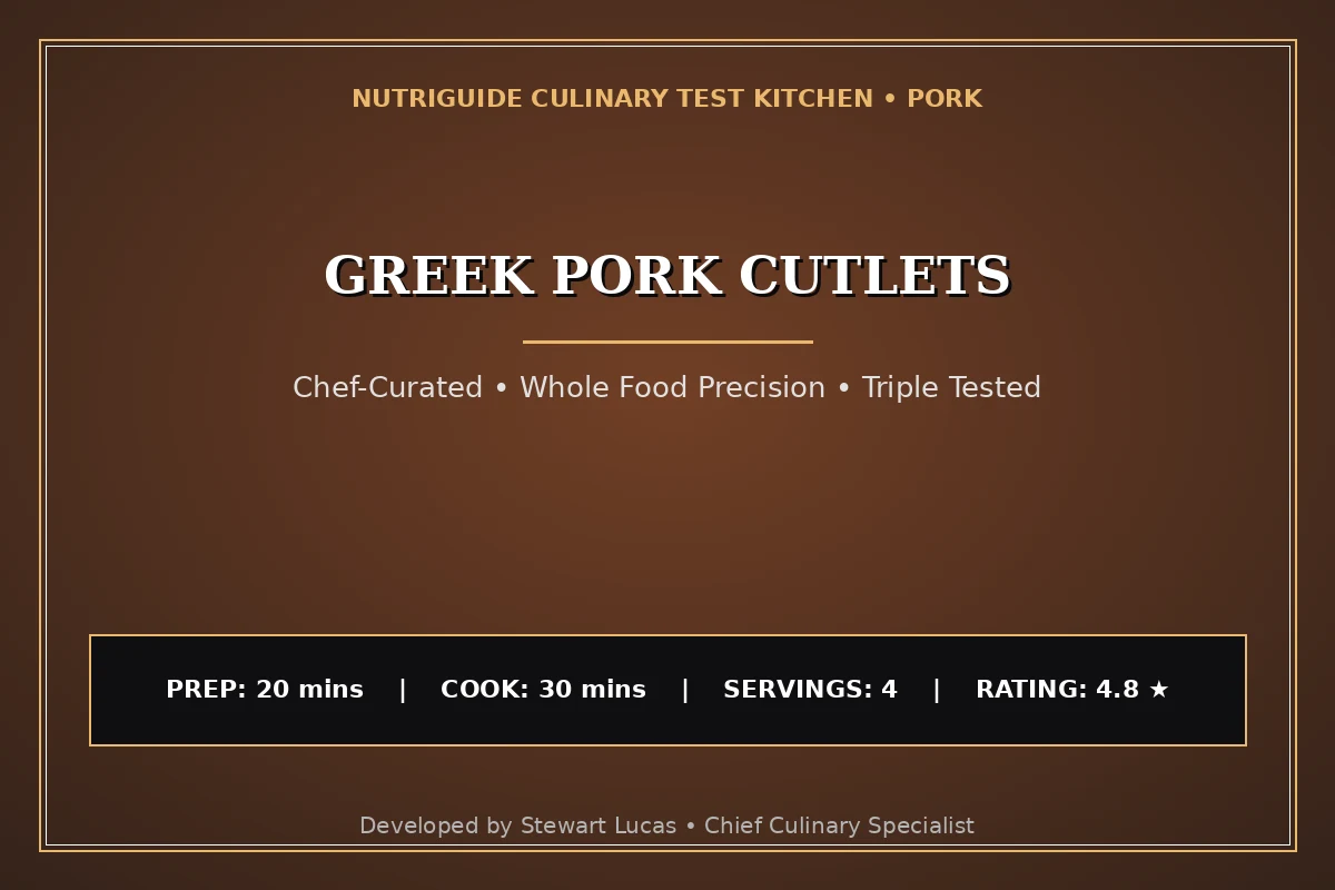 Greek Pork Cutlets