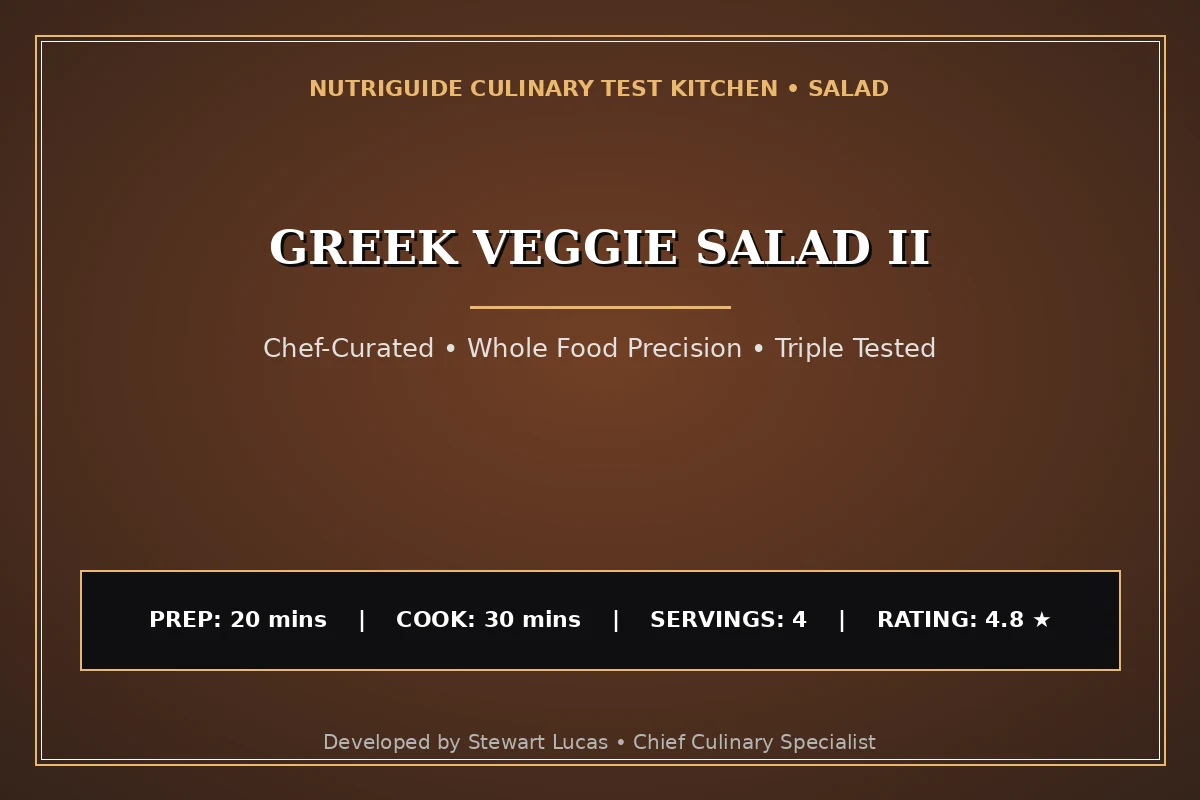Greek Veggie Salad Ii