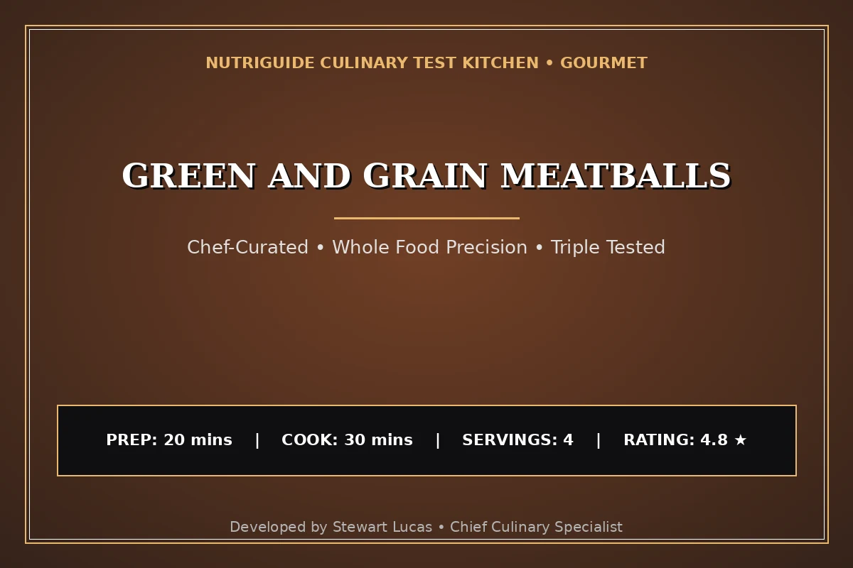 Green And Grain Meatballs