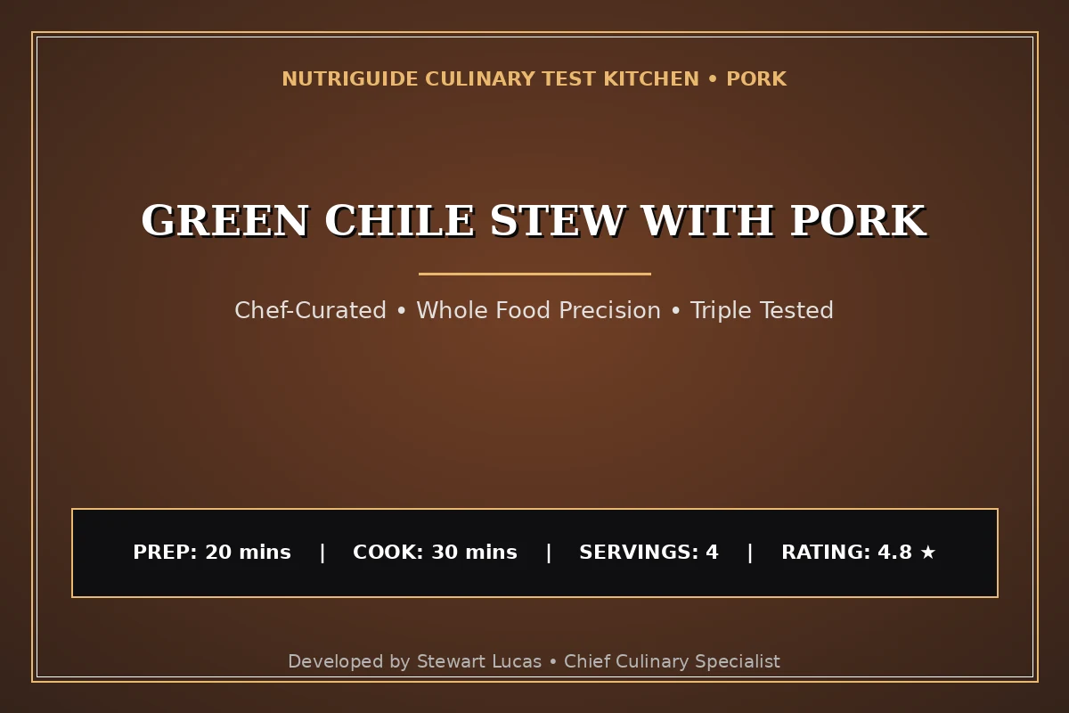 Green Chile Stew With Pork