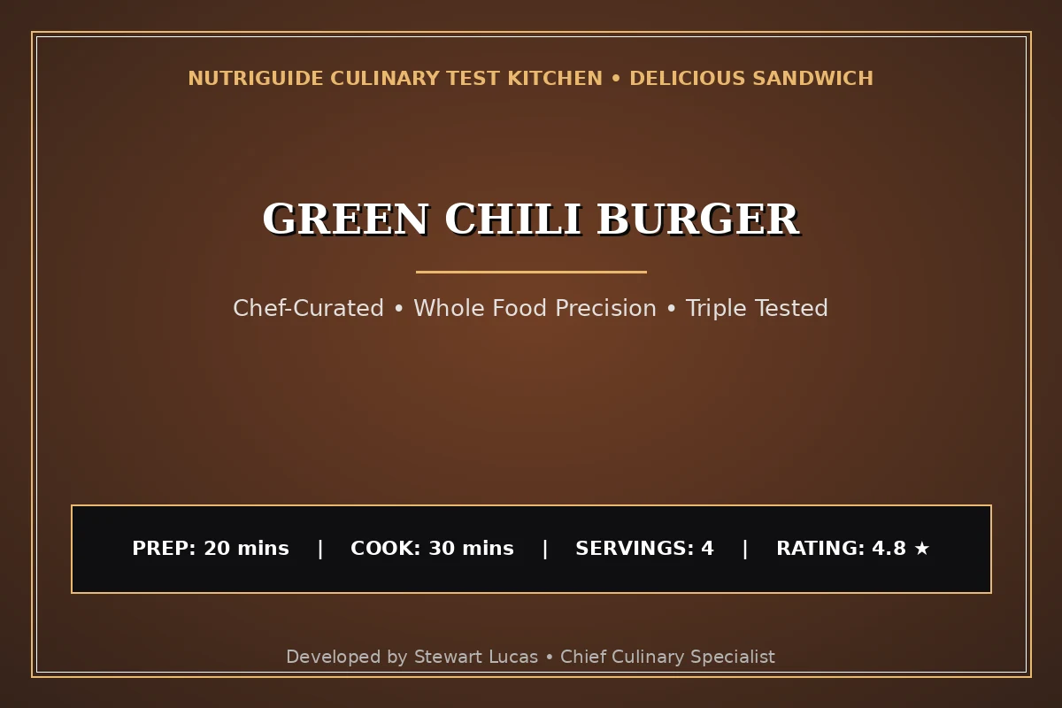 Green Chili Burger
