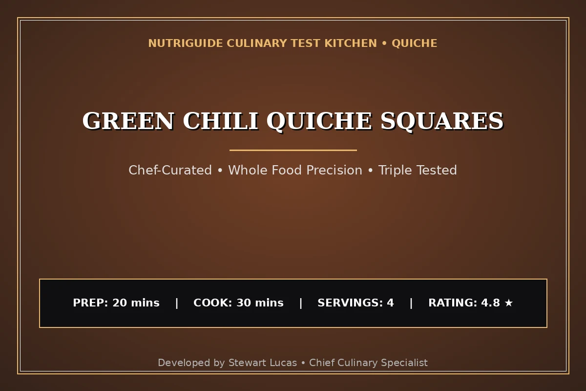Green Chili Quiche Squares
