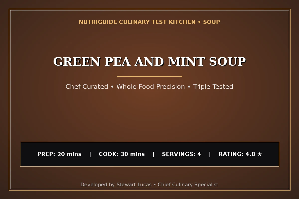 Green Pea And Mint Soup