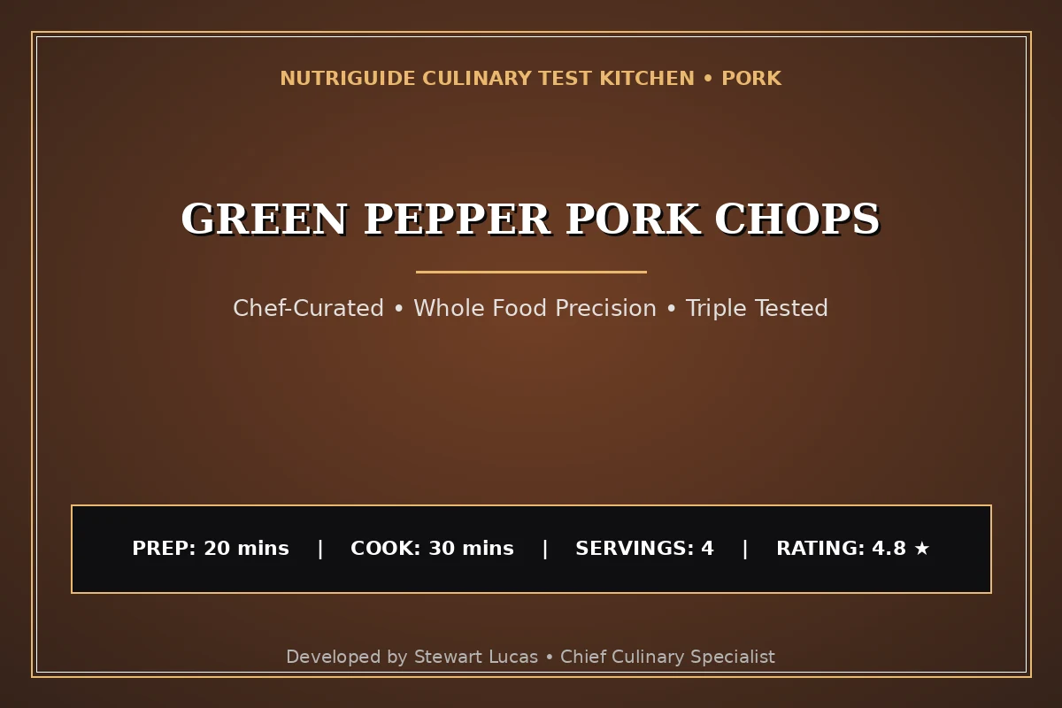 Green Pepper Pork Chops