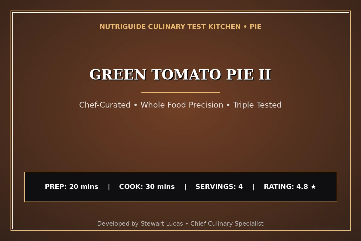 Green Tomato Pie Ii