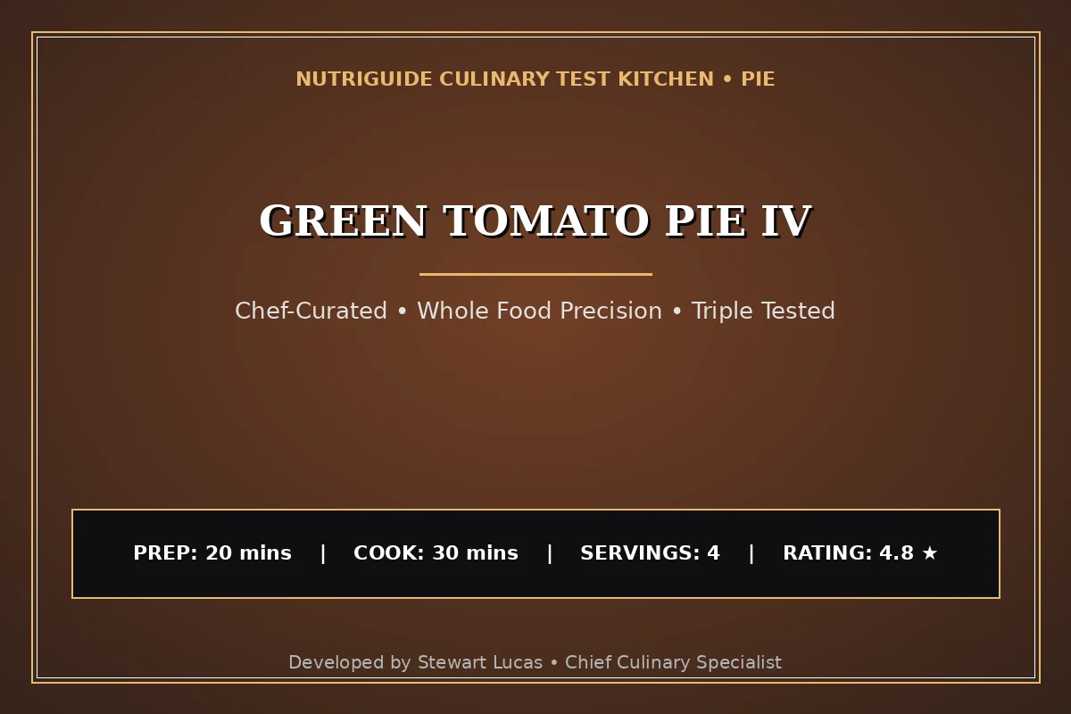 Green Tomato Pie Iv