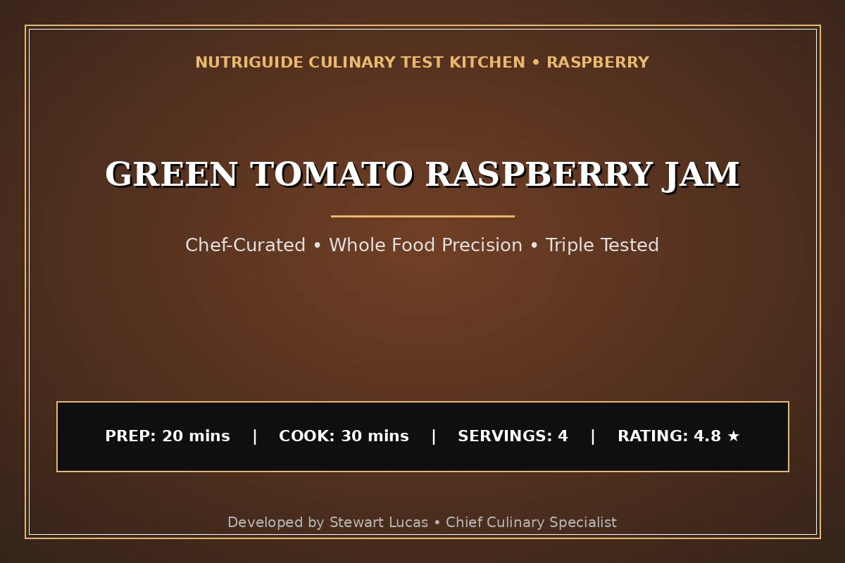 Green Tomato Raspberry Jam