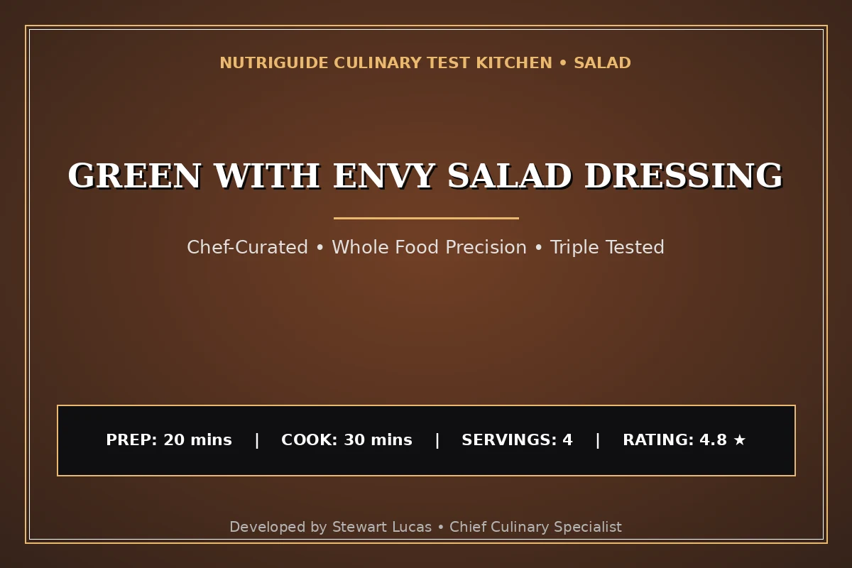 Green With Envy Salad Dressing