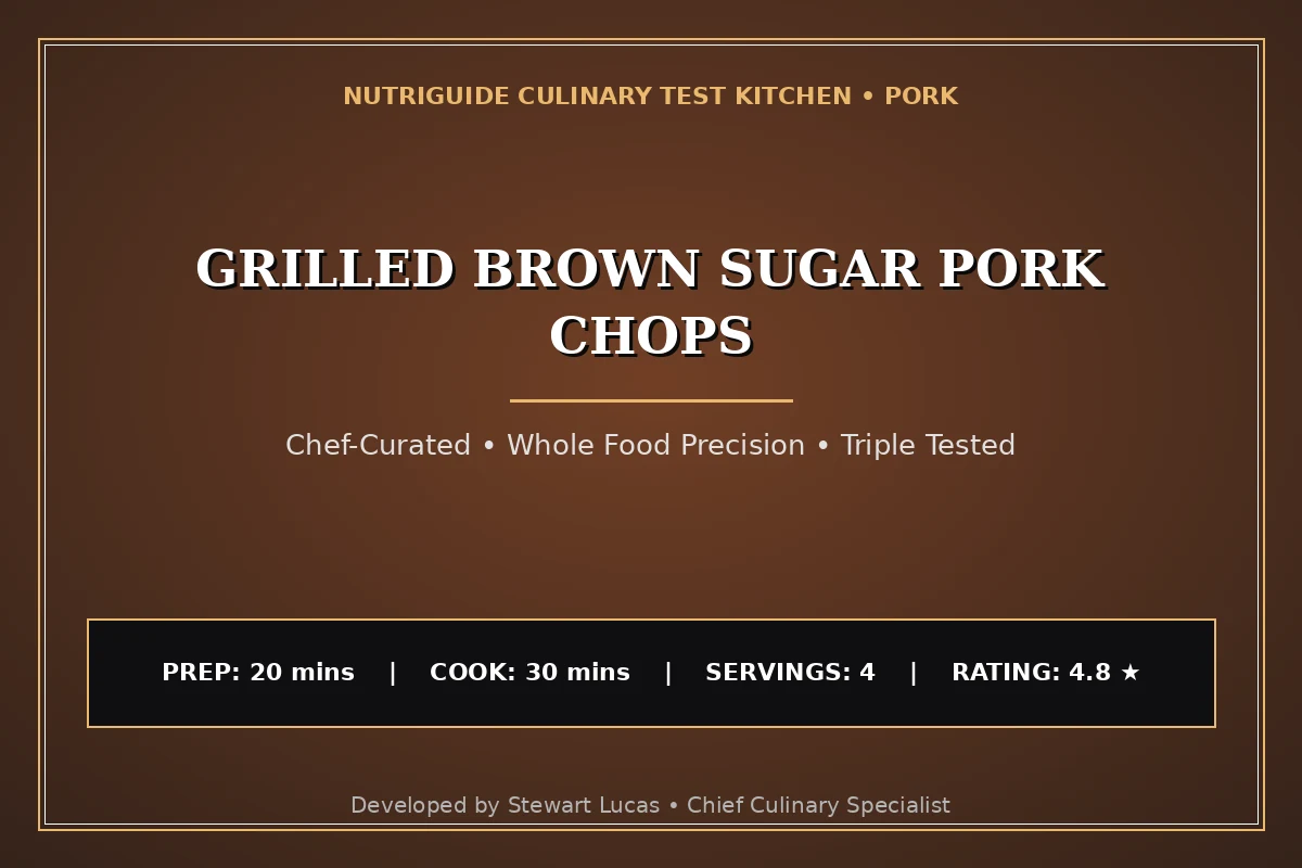 Grilled Brown Sugar Pork Chops