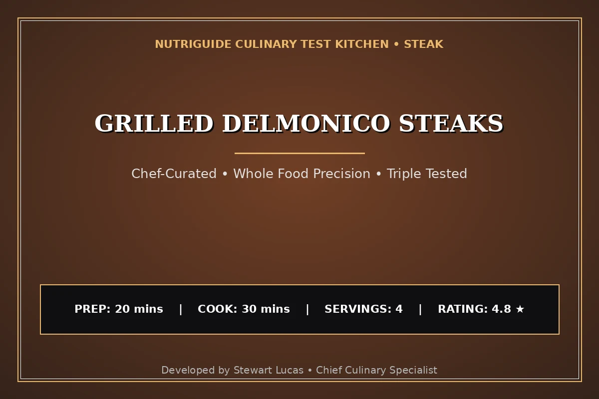 Grilled Delmonico Steaks