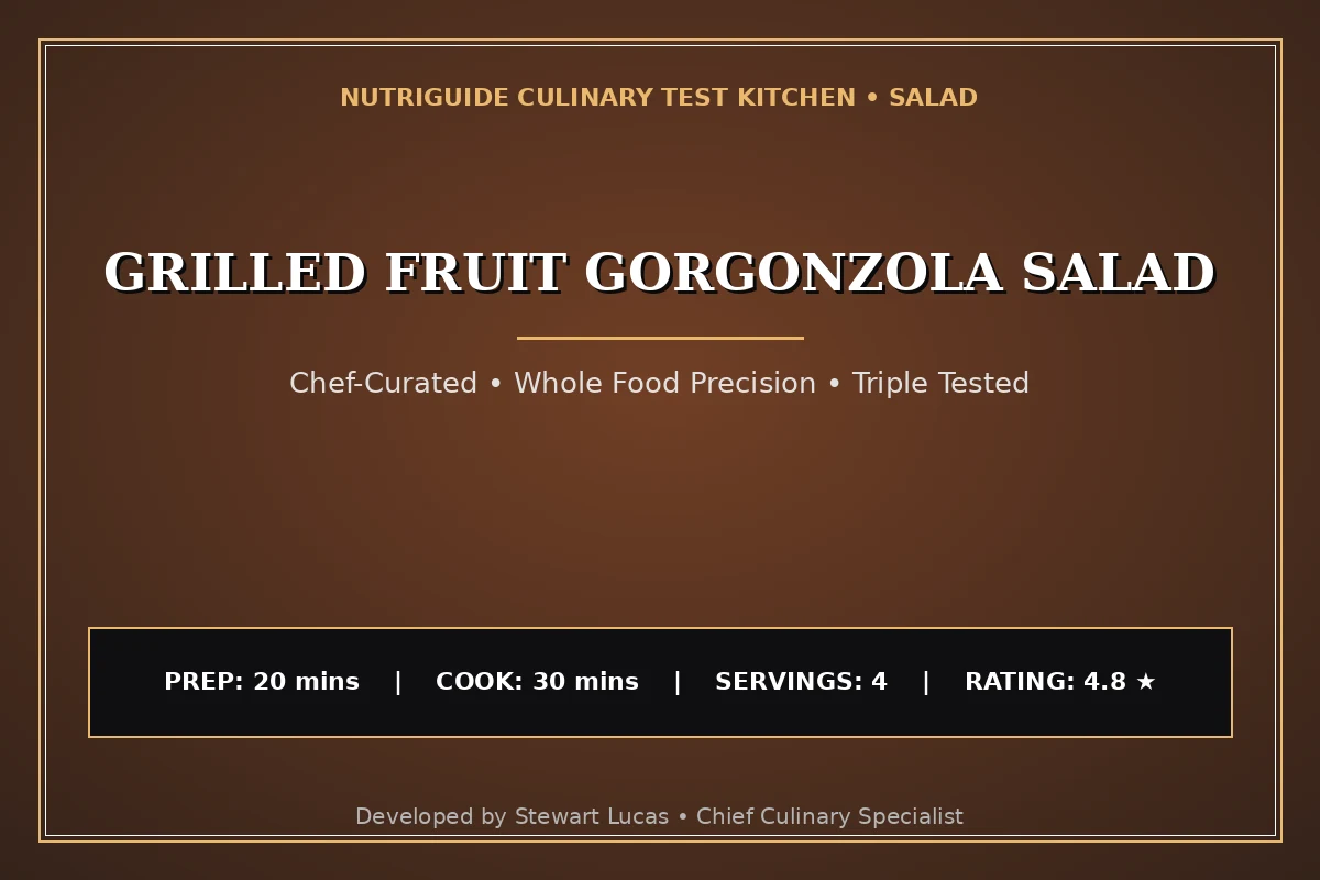 Grilled Fruit Gorgonzola Salad