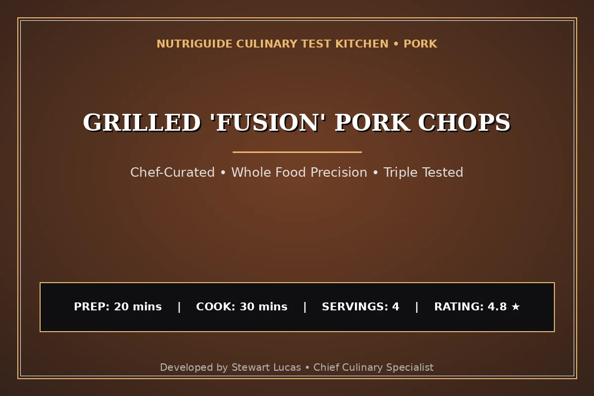 Grilled 'Fusion' Pork Chops