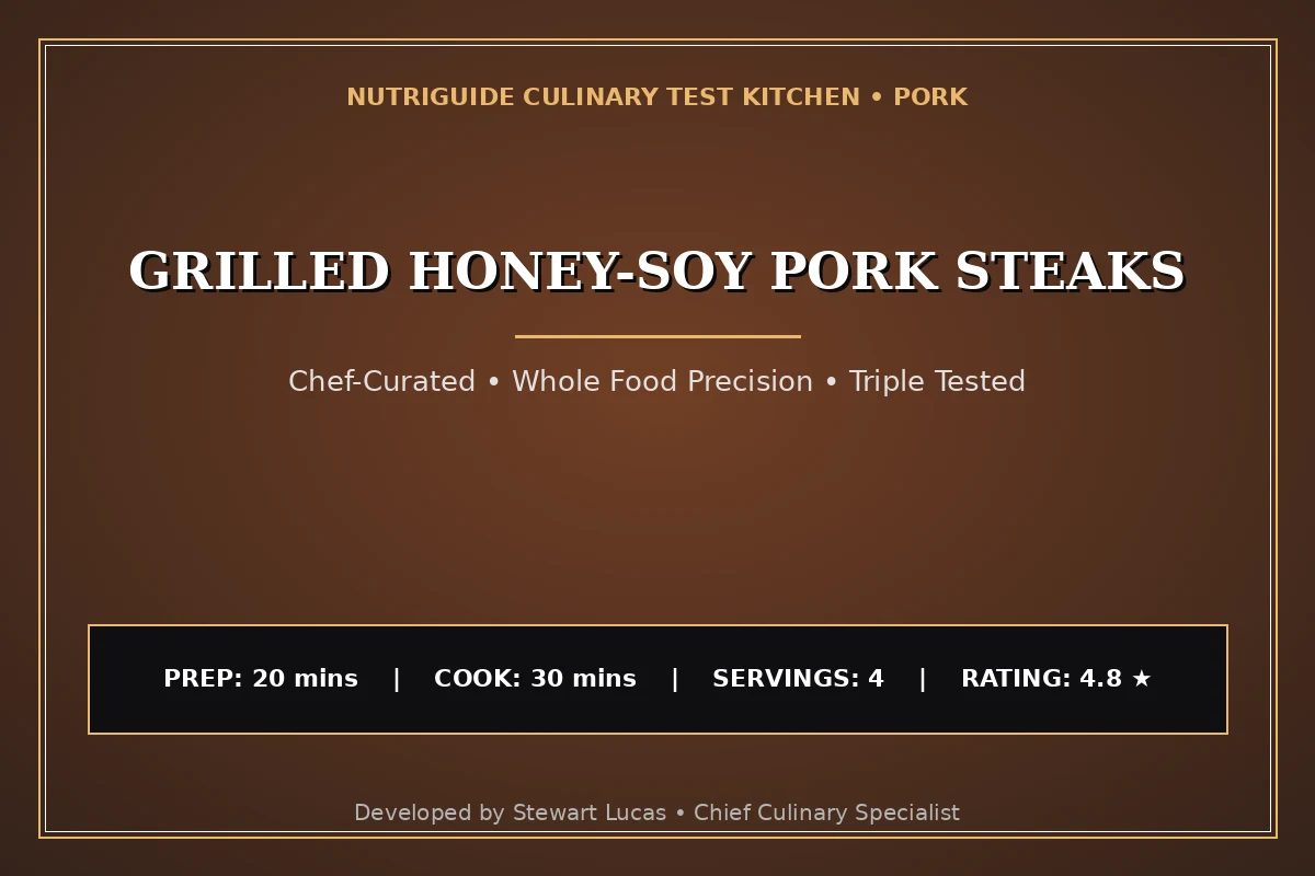 Grilled Honey-Soy Pork Steaks