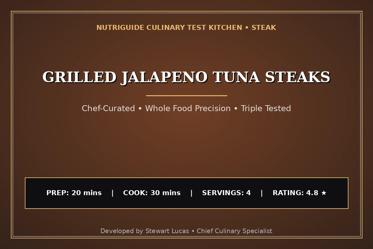 Grilled Jalapeno Tuna Steaks