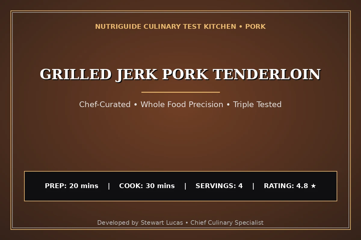 Grilled Jerk Pork Tenderloin