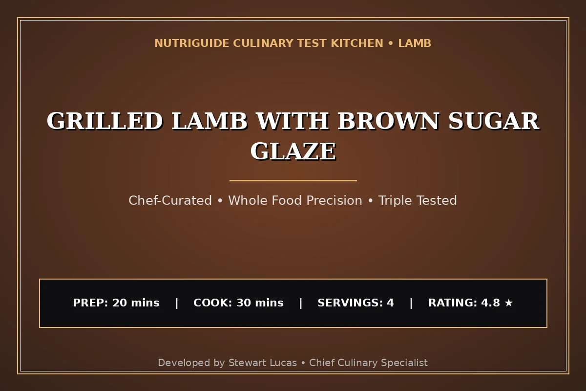 Grilled Lamb With Brown Sugar Glaze
