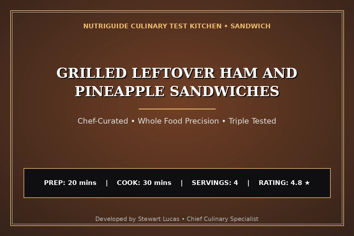 Grilled Leftover Ham And Pineapple Sandwiches