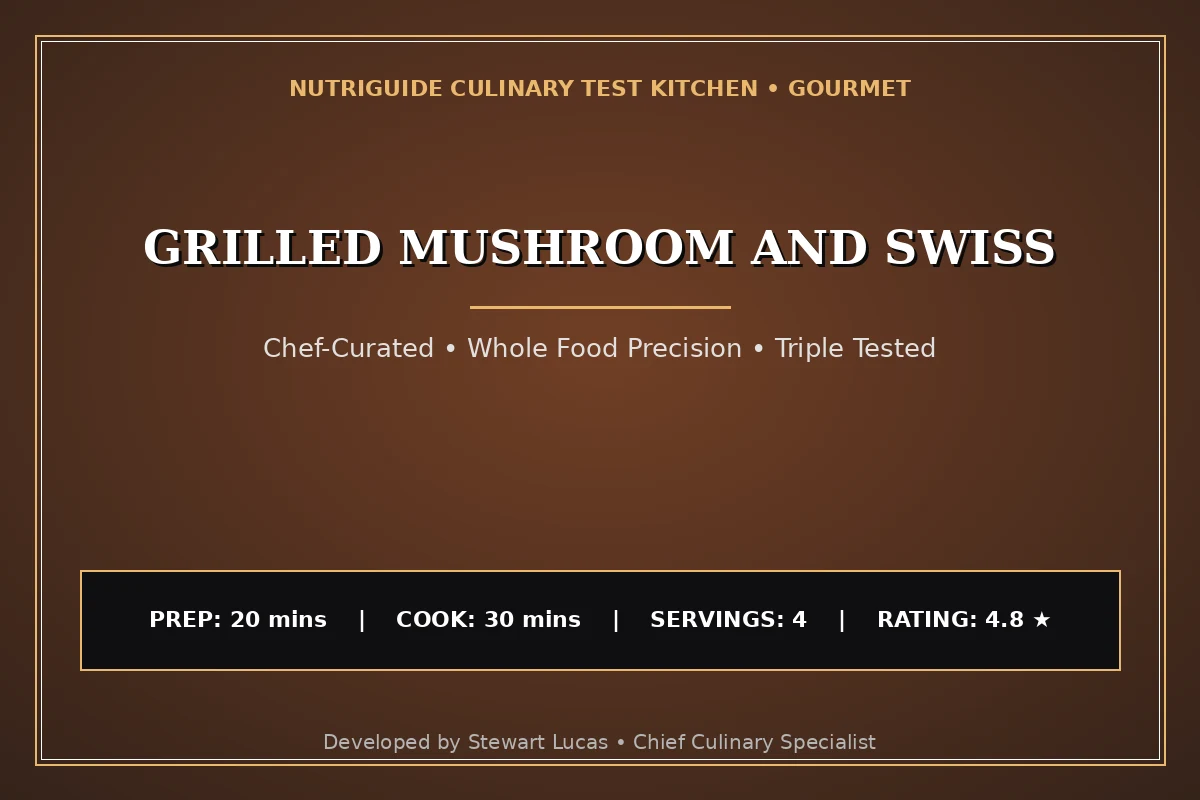 Grilled Mushroom And Swiss